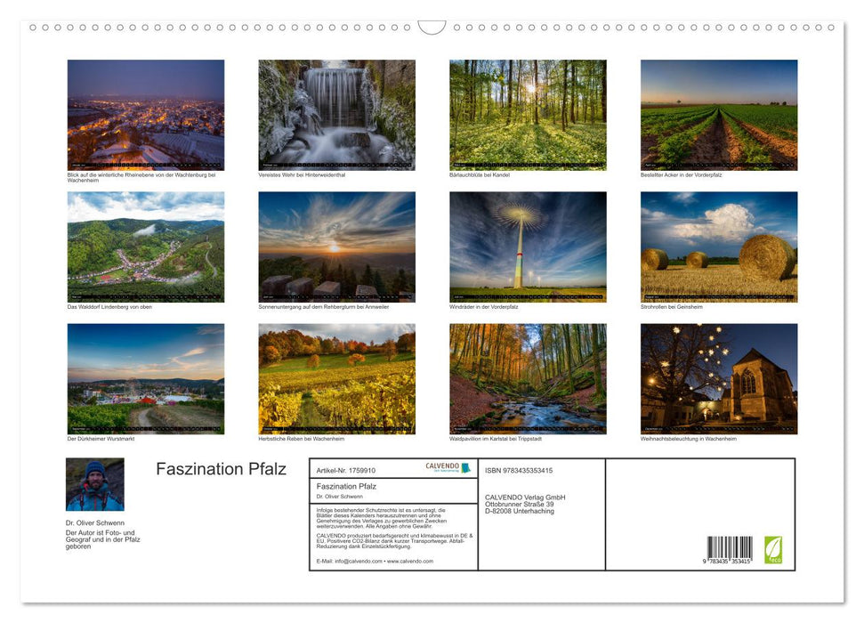 Faszination Pfalz (CALVENDO Wandkalender 2025)