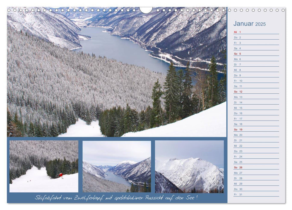 Freizeitparadies Achensee - Genuss-Erlebnisse auf,über und um den See (CALVENDO Wandkalender 2025)