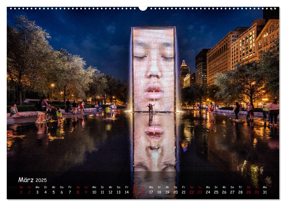 Chicago - Stadt der Ebenen (CALVENDO Premium Wandkalender 2025)