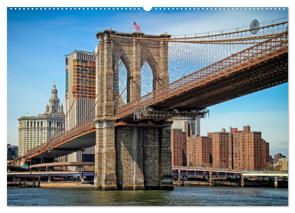 Brooklyn Bridge - Brücke in eine neue Welt (CALVENDO Wandkalender 2025)