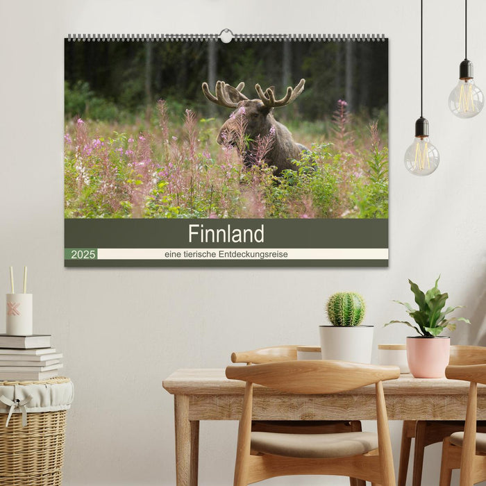 Finnland: eine tierische Entdeckungsreise (CALVENDO Wandkalender 2025)