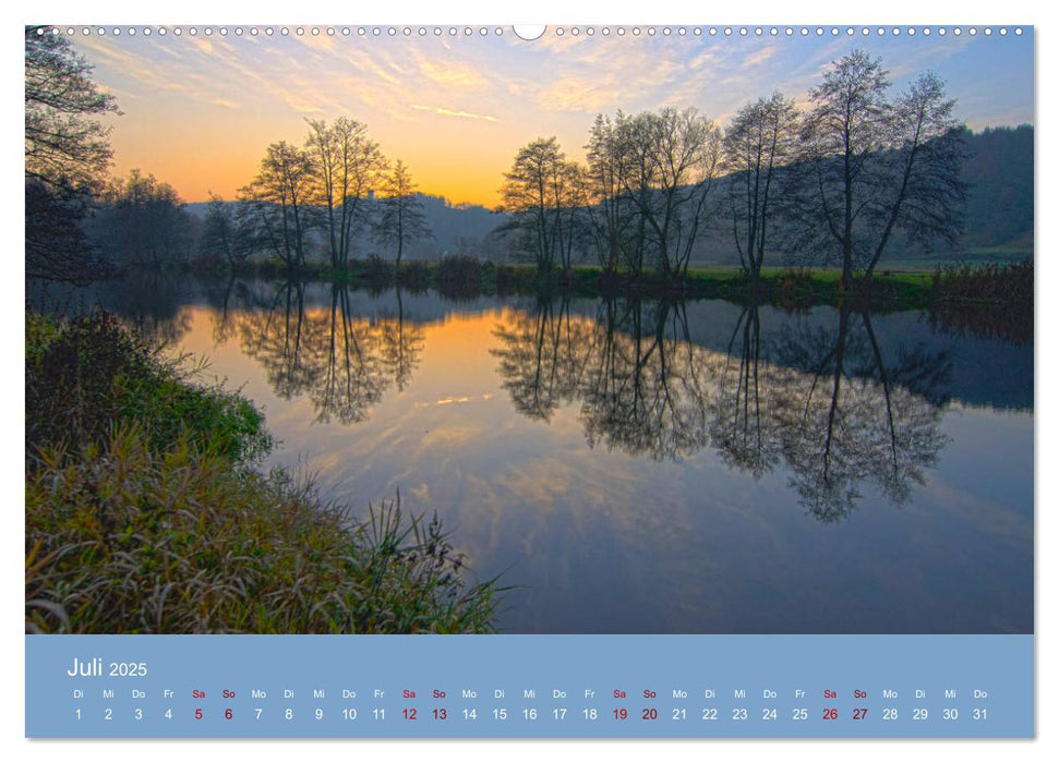 Das Jahr an der Naab zwischen Burglengenfeld und Kallmünz (CALVENDO Premium Wandkalender 2025)