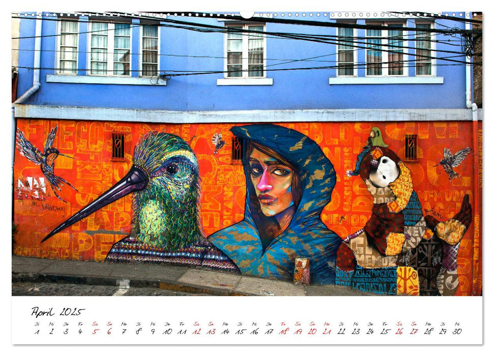 Die Farben von Valparaíso (CALVENDO Premium Wandkalender 2025)