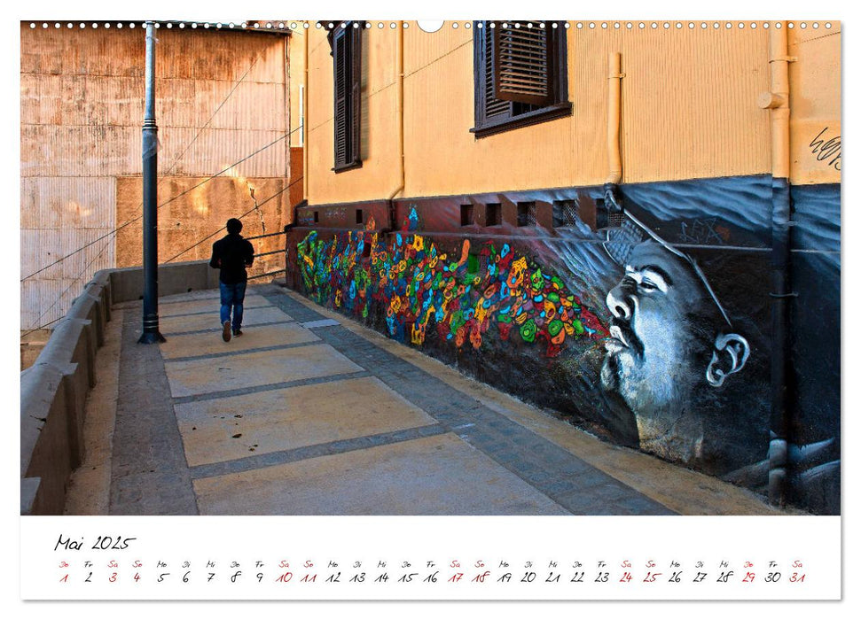 Die Farben von Valparaíso (CALVENDO Premium Wandkalender 2025)