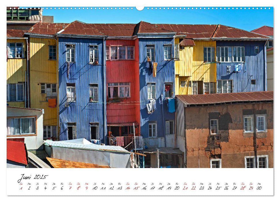 Die Farben von Valparaíso (CALVENDO Premium Wandkalender 2025)