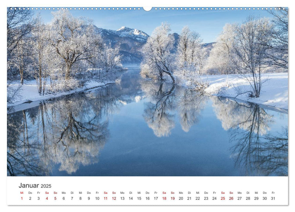 Berge und Seen - Die Perlen der Natur (CALVENDO Premium Wandkalender 2025)