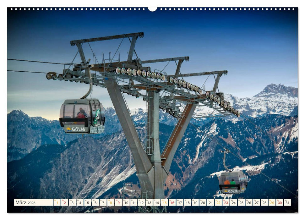 Abenteuer Seilbahn (CALVENDO Premium Wandkalender 2025)