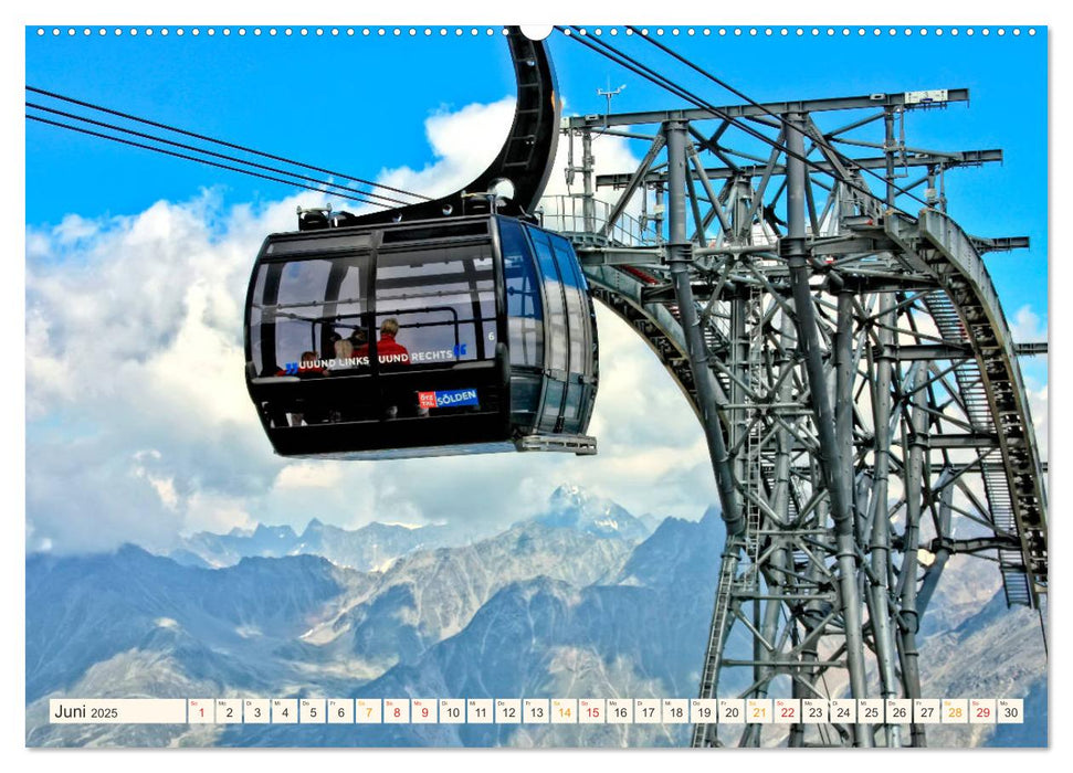 Abenteuer Seilbahn (CALVENDO Premium Wandkalender 2025)