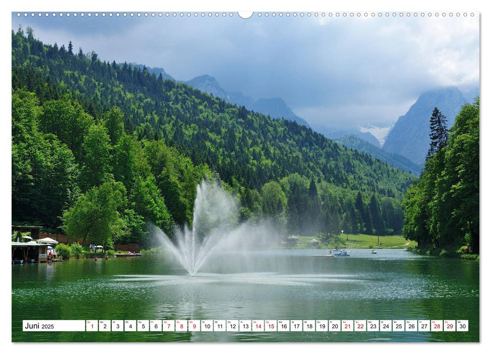 Rund um den Riessersee (CALVENDO Wandkalender 2025)