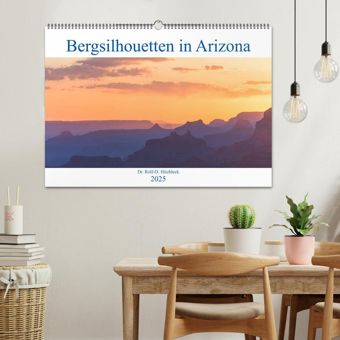 Bergsilhouetten in Arizona (CALVENDO Wandkalender 2025)