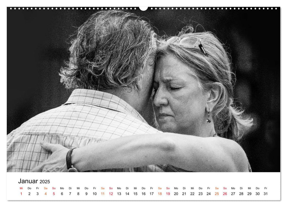 Tango Argentino - Paare beim Tanz auf öffentlichen Plätzen (CALVENDO Premium Wandkalender 2025)