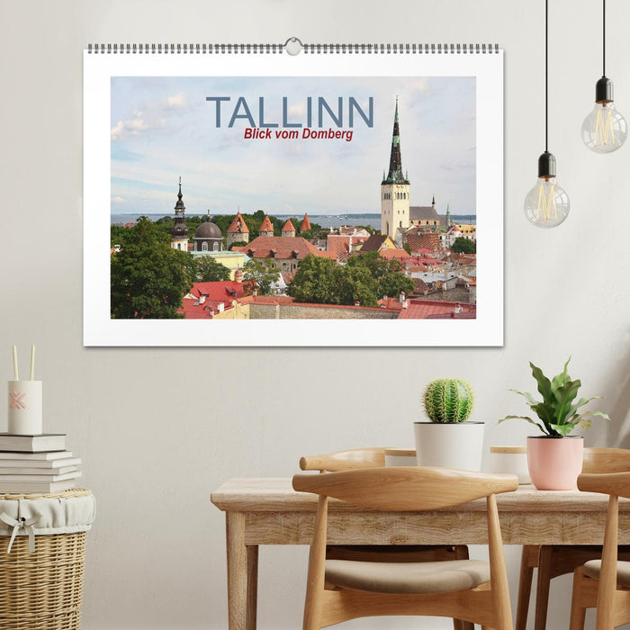 Tallinn Blick vom Domberg (CALVENDO Wandkalender 2025)