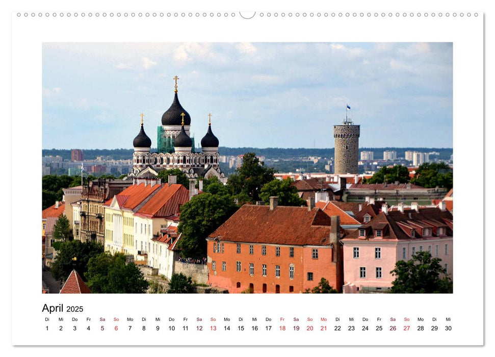 Tallinn Blick vom Domberg (CALVENDO Wandkalender 2025)