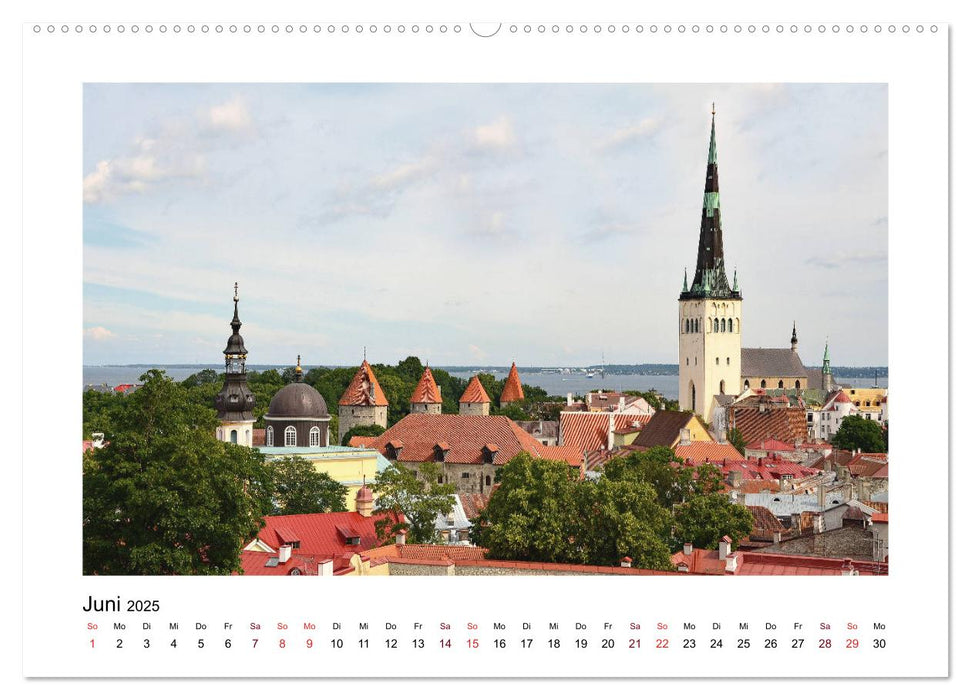 Tallinn Blick vom Domberg (CALVENDO Wandkalender 2025)