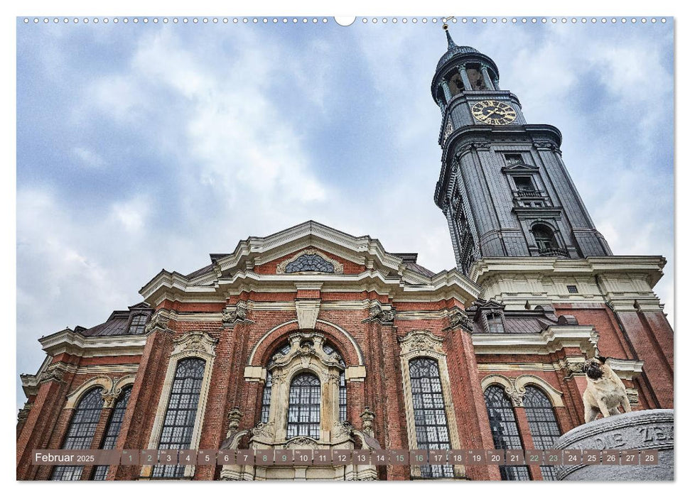 Hamburg - Stadt der Möpse (CALVENDO Premium Wandkalender 2025)