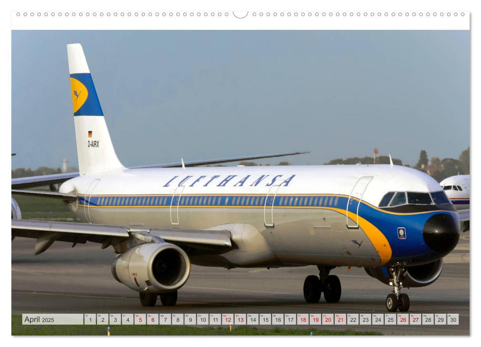 Flugzeuge im Retro-Stil (CALVENDO Premium Wandkalender 2025)