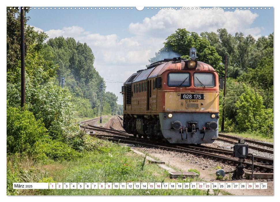 Eisenbahn in Ungarn (CALVENDO Premium Wandkalender 2025)