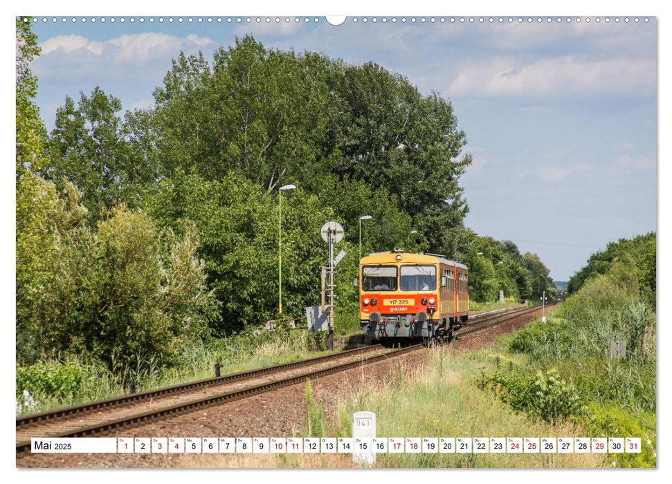 Eisenbahn in Ungarn (CALVENDO Premium Wandkalender 2025)