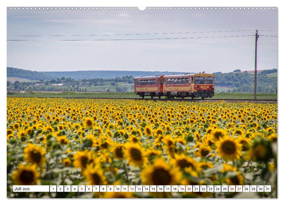 Eisenbahn in Ungarn (CALVENDO Premium Wandkalender 2025)