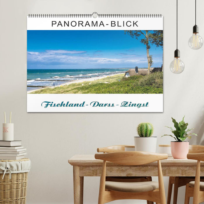 Panorama-Blick Fischland-Darss-Zingst (CALVENDO Wandkalender 2025)