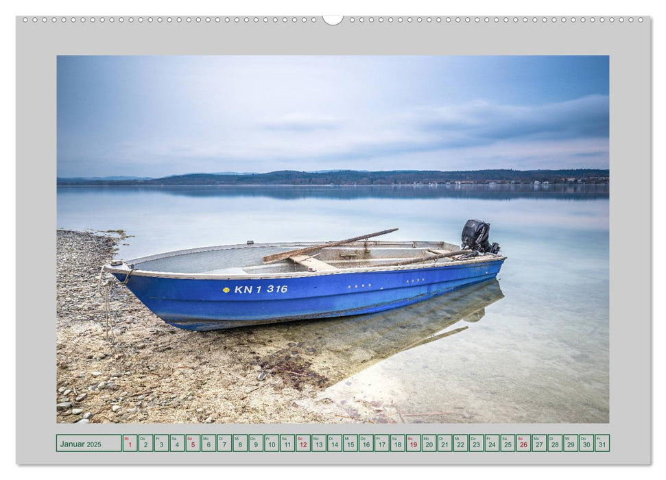 Bootsromantik am Bodensee (CALVENDO Premium Wandkalender 2025)