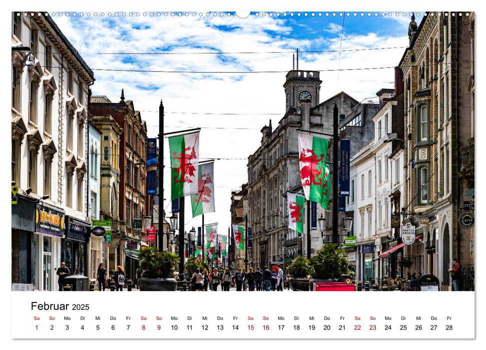 Faszination Cardiff (CALVENDO Premium Wandkalender 2025)