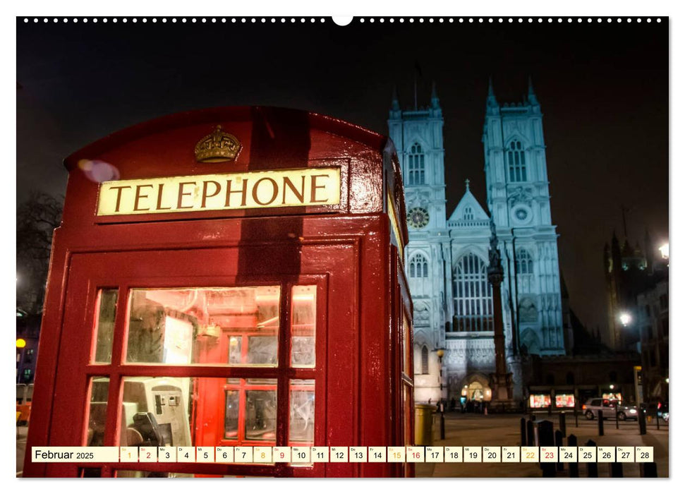 Die bekannteste Telefonzelle der Welt - Telephone Booth (CALVENDO Premium Wandkalender 2025)