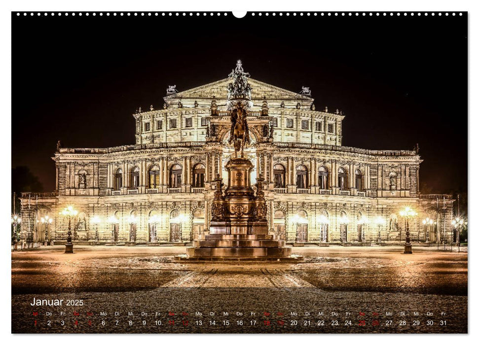 Deutschland Impressionen bei Nacht (CALVENDO Premium Wandkalender 2025)