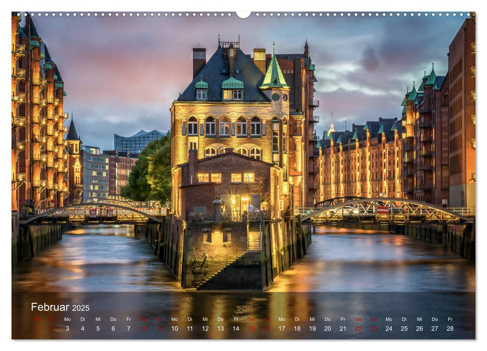 Deutschland Impressionen bei Nacht (CALVENDO Premium Wandkalender 2025)