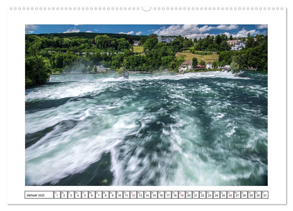 Rheinfall in Schaffhausen - Ein Naturschauspiel (CALVENDO Premium Wandkalender 2025)