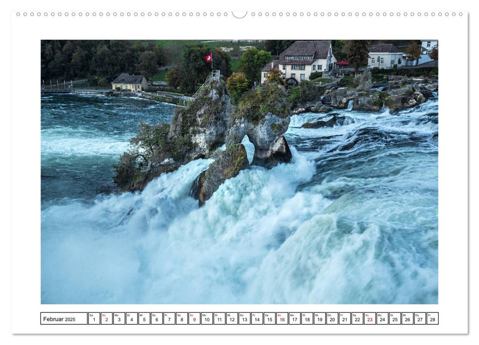 Rheinfall in Schaffhausen - Ein Naturschauspiel (CALVENDO Premium Wandkalender 2025)