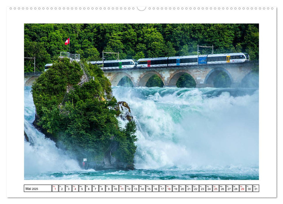 Rheinfall in Schaffhausen - Ein Naturschauspiel (CALVENDO Premium Wandkalender 2025)