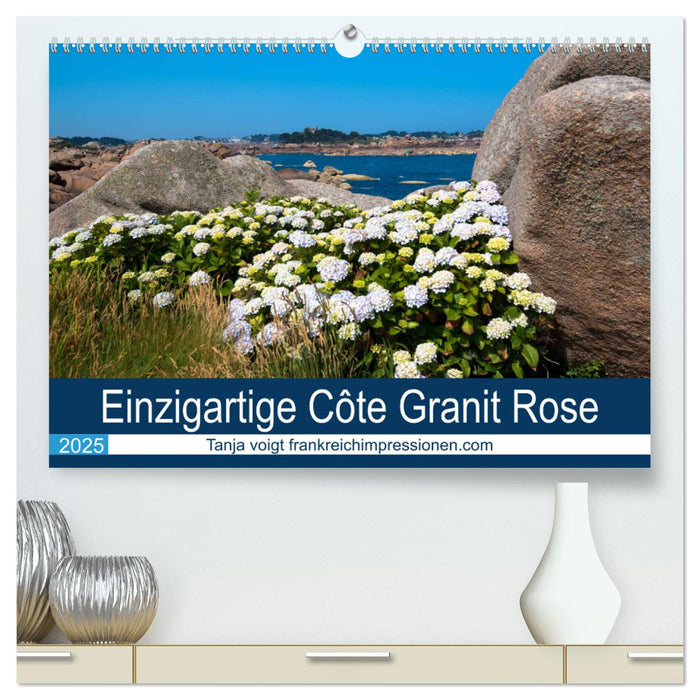 Einzigartige Côte Granit Rose (CALVENDO Premium Wandkalender 2025)