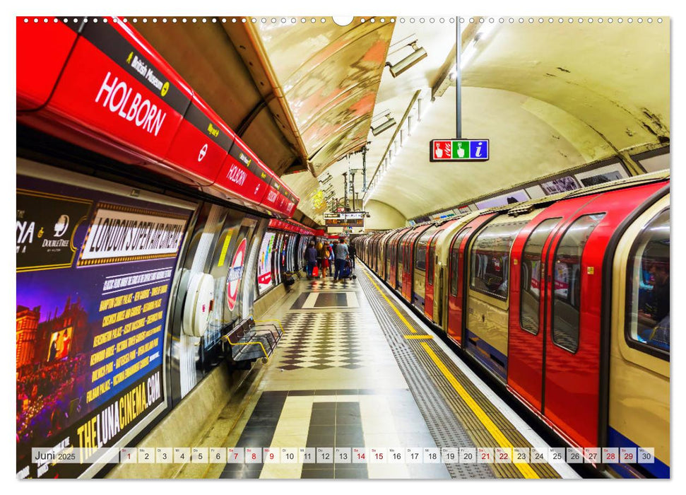 U-Bahn - Szenen an U-Bahnstationen in Europa und New York (CALVENDO Premium Wandkalender 2025)