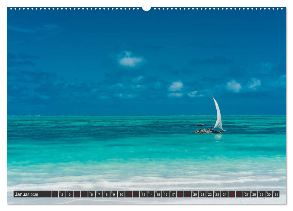 Inselparadies Sansibar (CALVENDO Premium Wandkalender 2025)