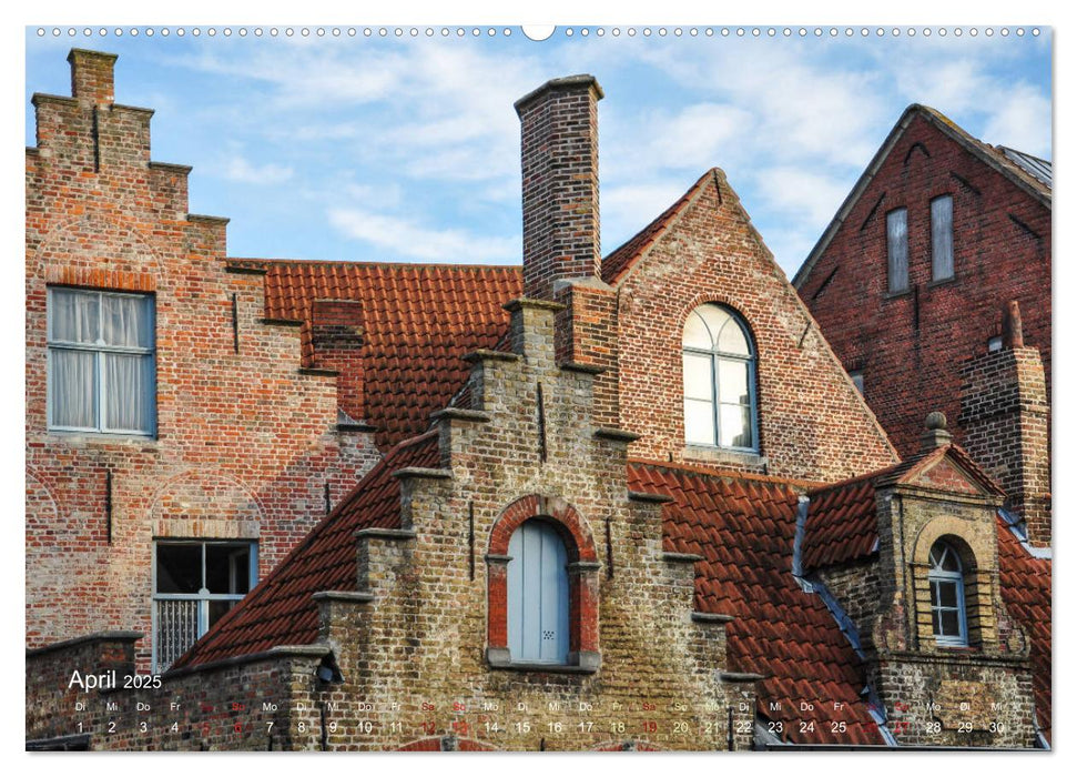 Flandern - Stadt und Strand (CALVENDO Premium Wandkalender 2025)