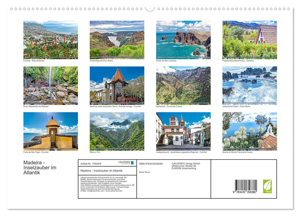 Madeira - Inselzauber im Atlantik (CALVENDO Premium Wandkalender 2025)