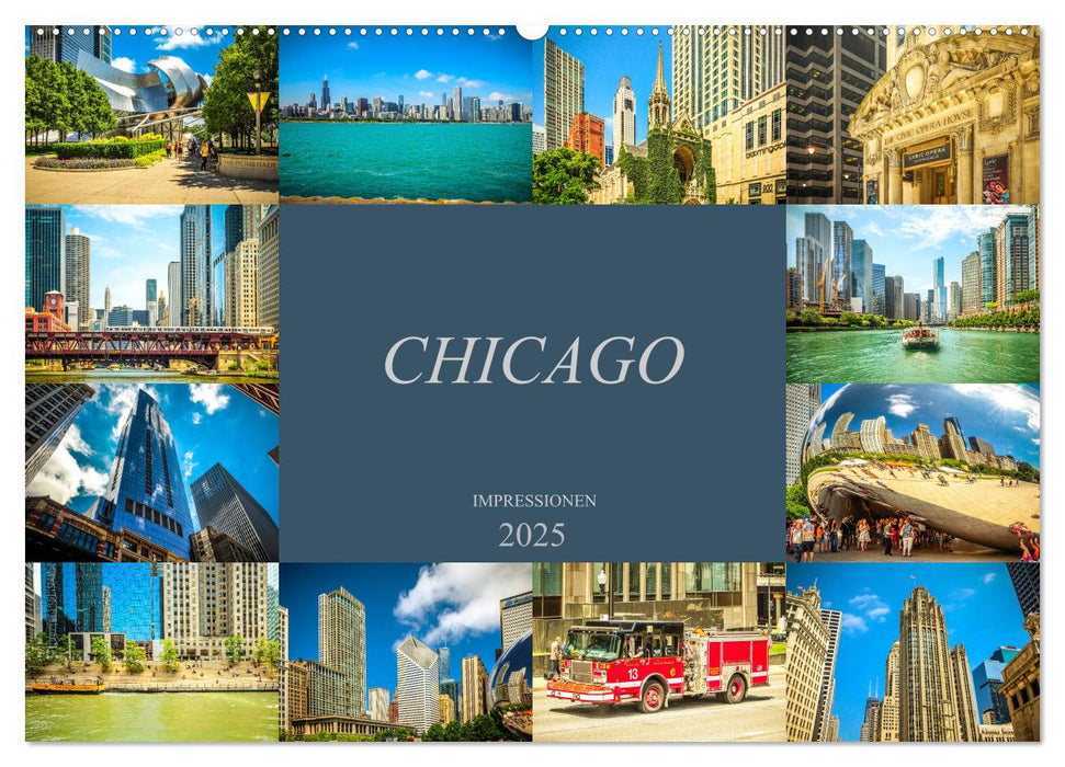 Chicago Impressionen (CALVENDO Wandkalender 2025)