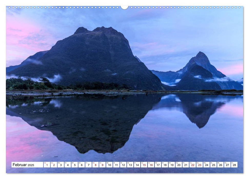 Neuseeland: Traumlandschaft zwischen Meer und Bergen (CALVENDO Wandkalender 2025)
