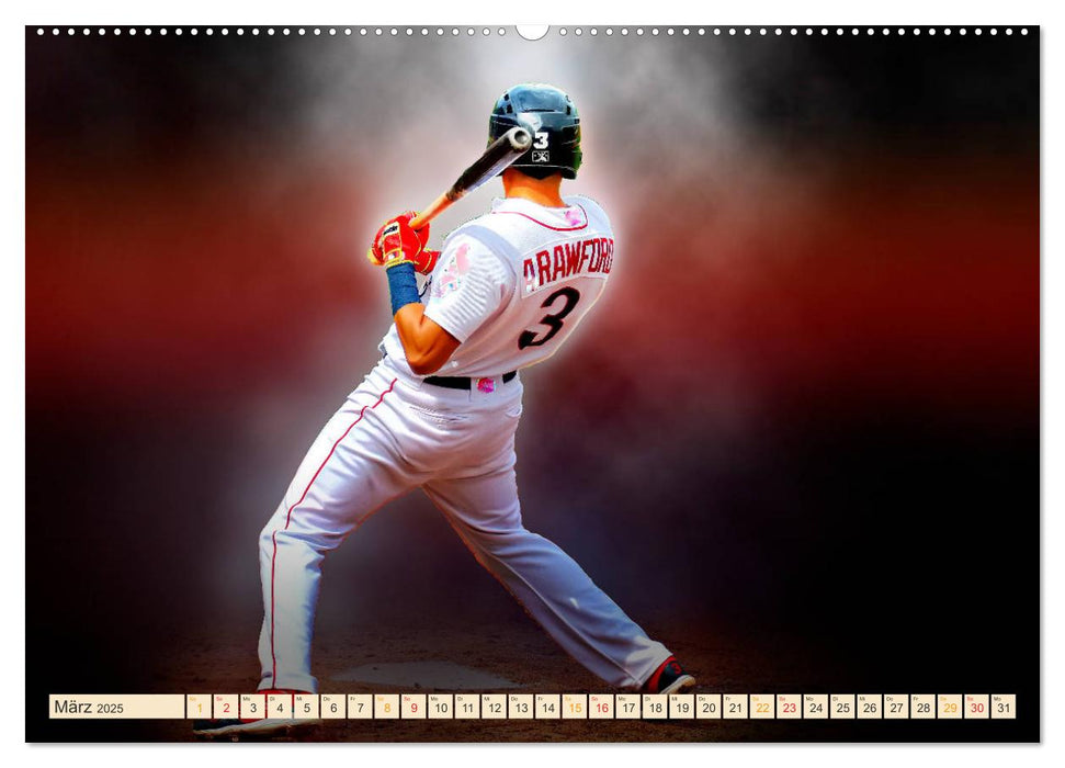 Baseball - Fight (CALVENDO Premium Wandkalender 2025)