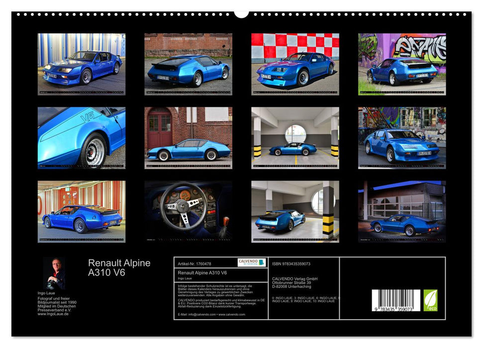 Renault Alpine A310 V6 (CALVENDO Premium Wandkalender 2025)