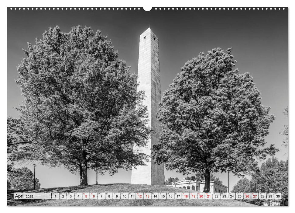 BOSTON Monochrome Stadtansichten (CALVENDO Premium Wandkalender 2025)