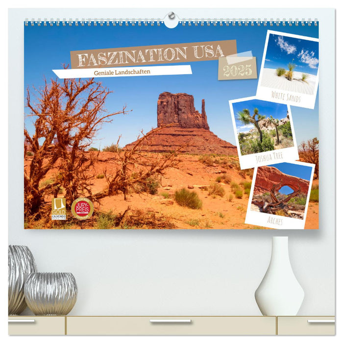 FASZINATION USA Geniale Landschaften (CALVENDO Premium Wandkalender 2025)