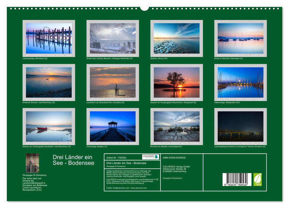 Drei Länder ein See - Bodensee (CALVENDO Premium Wandkalender 2025)