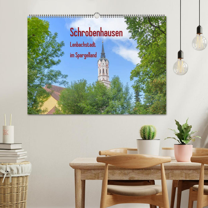 Schrobenhausen - Lenbachstadt im Spargelland (CALVENDO Wandkalender 2025)