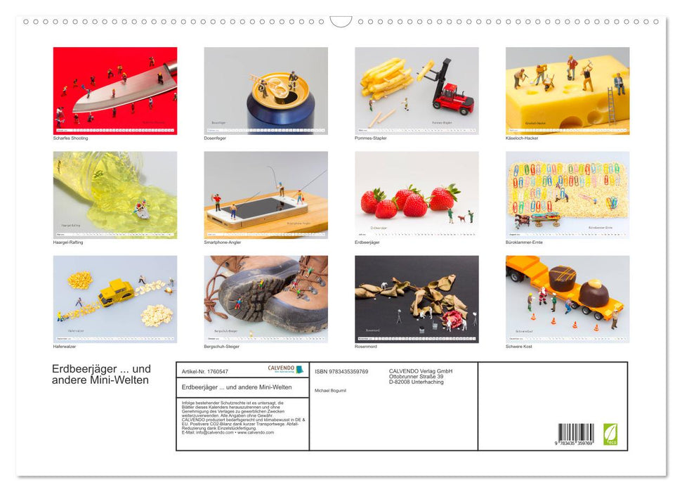 Erdbeerjäger ... und andere Mini-Welten (CALVENDO Wandkalender 2025)