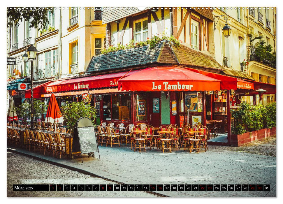 Paris Bistros (CALVENDO Premium Wandkalender 2025)