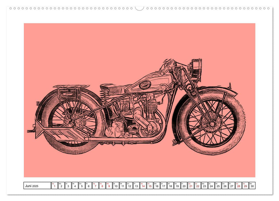 Motor Craft Motorräder (CALVENDO Wandkalender 2025)