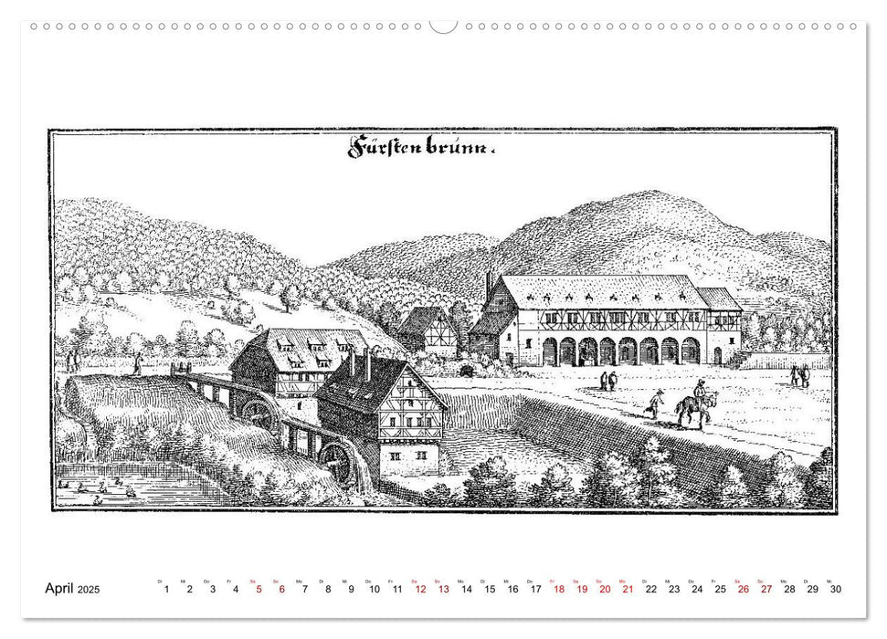 Heidelberg – Kupferstiche von Matthäus Merian d. Ä. (1593-1650) (CALVENDO Premium Wandkalender 2025)