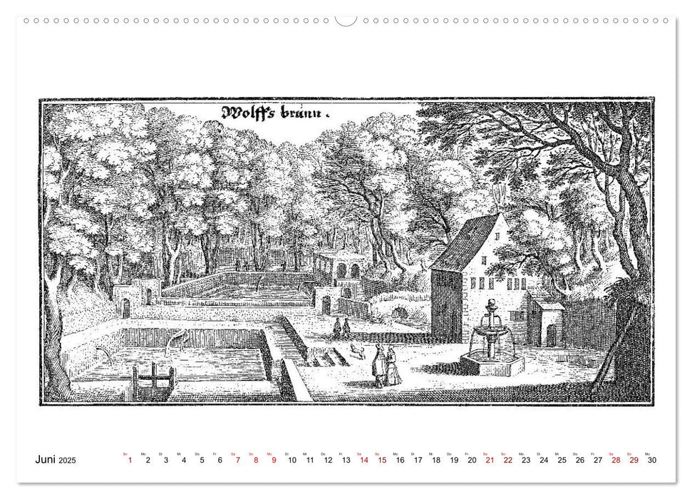 Heidelberg – Kupferstiche von Matthäus Merian d. Ä. (1593-1650) (CALVENDO Premium Wandkalender 2025)